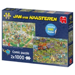 Jumbo 19099 Puzzel JanvanHaasteren FoodTruck Festival+BBQ Party 2×1000 -Indoor Speelgoed Winkel 79013980 2845856425