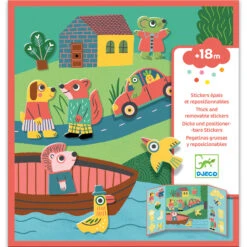 Djeco Herbruikbare Stickers Dieren Knutselset