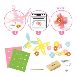 Djeco Ringen Maken Met Krimpfolie DIY -Indoor Speelgoed Winkel Djeco krimpfolie ringen maken knutselpakket 2