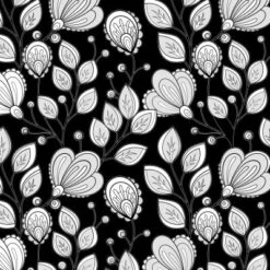 Glitter Kleurboek Night Flowers -Indoor Speelgoed Winkel Glitter kleurboek Black edition Night Flowers 2 speelactief.nl