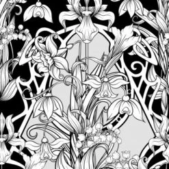 Glitter Kleurboek Night Flowers -Indoor Speelgoed Winkel Glitter kleurboek Black edition Night Flowers 3 speelactief.nl