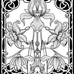 Glitter Kleurboek Night Flowers -Indoor Speelgoed Winkel Glitter kleurboek Black edition Night Flowers 4 speelactief.nl