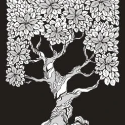 Glitter Kleurboek Night Forest -Indoor Speelgoed Winkel Glitter kleurboek Black edition Night Forest speelactief.nl 1