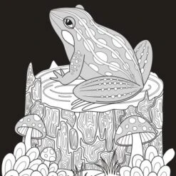 Glitter Kleurboek Night Forest -Indoor Speelgoed Winkel Glitter kleurboek Black edition Night Forest speelactief.nl 2jpg