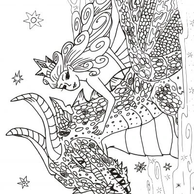 Glitterkleurboek Mythical Creatures 8 Glitterkleurboek Mythical Creatures - Afbeelding 6