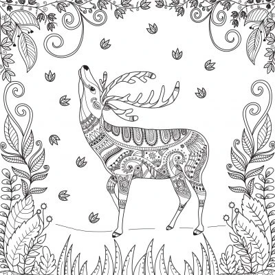 Glitter Kleurplatenboek Kleurboek Forest 5 Glitter Kleurplatenboek Kleurboek Forest - Afbeelding 3