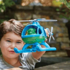 Green Toys Green-Toys Helikopter Blauw/Groen 5 Green Toys Green-Toys Helikopter Blauw/Groen -Indoor Speelgoed Winkel Helicopter Green Toys 1