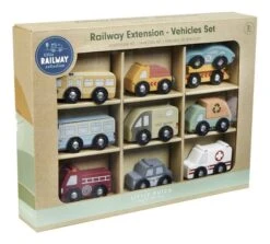 Little Dutch Railway Voertuigenset -Indoor Speelgoed Winkel LD4492 little dutch railway voertuigenset 4