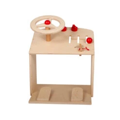 Houten Stuurkolom Incl Sleutels Van Dijk Toys -Indoor Speelgoed Winkel VDT 444 houten Stuurkolom met sleutel staand model 1