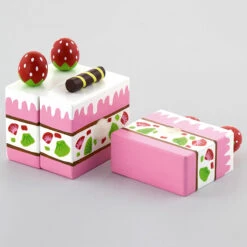 Vigatoys Aardbeiencake (Snijfiguur) -Indoor Speelgoed Winkel aardbeien cake vigatoys 51324 1 1