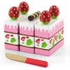 Vigatoys Aardbeiencake (Snijfiguur) -Indoor Speelgoed Winkel aardbeien cake vigatoys 51324