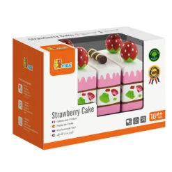 Vigatoys Aardbeiencake (Snijfiguur) -Indoor Speelgoed Winkel aardbeien cake vigatoys 51324 2