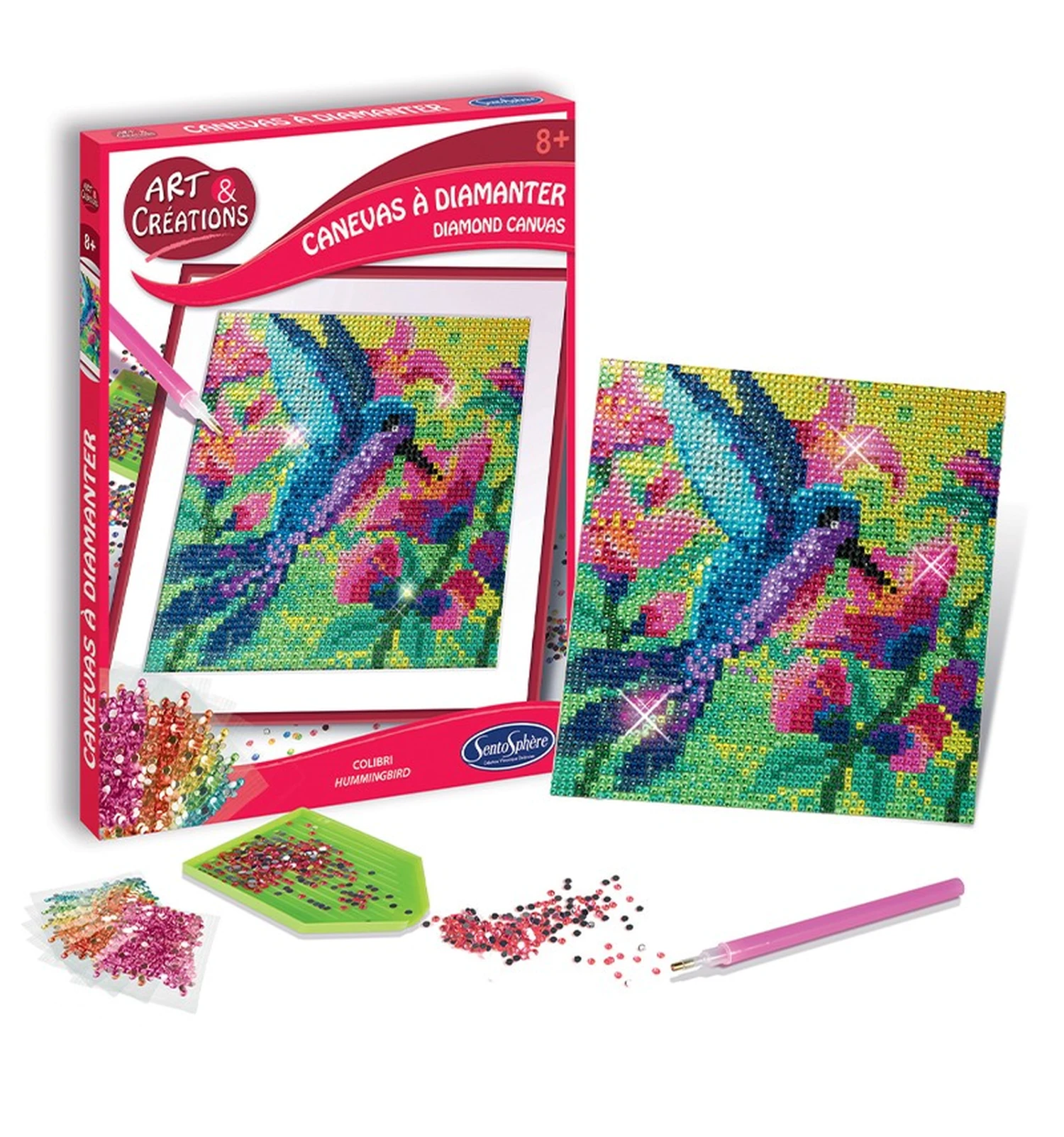 Diamond Painting Kolibri – Sentosphere Knutselpakket 4 Diamond Painting Kolibri – Sentosphere Knutselpakket - Afbeelding 2
