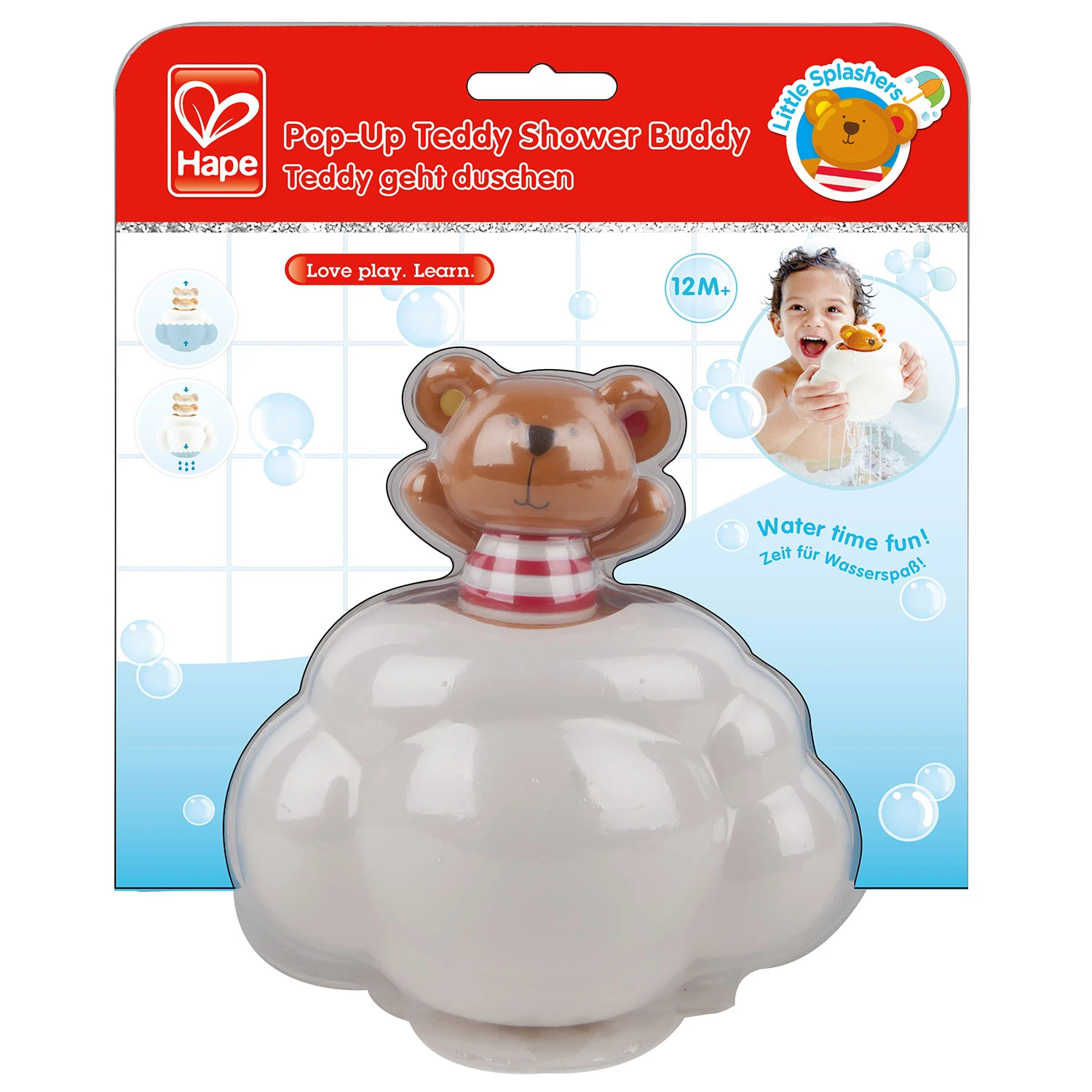 Pop-Up Teddy Douche Vriendje – Badspeeltje Hape 7 Pop-Up Teddy Douche Vriendje – Badspeeltje Hape - Afbeelding 5