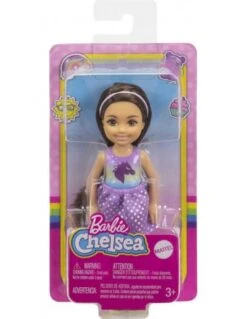 Barbie Pop Chelsea Met Bruin Haar En Jurkje Met Eenhoorn -Indoor Speelgoed Winkel barbie club chelsea bruin haar eenhoorn top 2