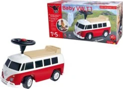Big Baby VW T1 Red Loopauto Bobby Car -Indoor Speelgoed Winkel big loopauto baby vw t1 rood