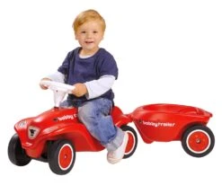 Big New Bobby Car Trailer Aanhanger Loopauto -Indoor Speelgoed Winkel big new bobby car trailer red loopauto 2
