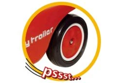 Big New Bobby Car Trailer Aanhanger Loopauto -Indoor Speelgoed Winkel big new bobby car trailer red loopauto 4