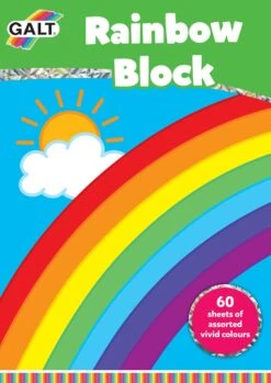 Bestsellers -Indoor Speelgoed Winkel blok regenboog knutselpapier rainbow block 1