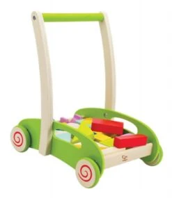 Duwkar – Blokkenkar Block & Roll -Indoor Speelgoed Winkel blokkenkar hape e0371 2