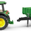 Bruder 2108 Tractor John-Deere 5115M Met Aanhanger -Indoor Speelgoed Winkel bruder 02108 tractor john deere 5115m met trailer 2