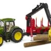 Bruder 3154 John Deere 7R 350 Met Bosbouwaanhanger En 4 Boomstammen -Indoor Speelgoed Winkel bruder 03154 john deere tractor met bosbouwaanhanger