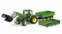 Bruder 3055 John-Deere 7930 + Voorlader En Aanhangwagen -Indoor Speelgoed Winkel bruder 3055 john deere tractor met voorlader en aanhanger 3