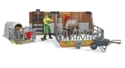 Bruder 62611 Koe- En Kalverstal Met Boer 10 Bruder 62611 Koe- En Kalverstal Met Boer -Indoor Speelgoed Winkel bruder 62611 koe en kalverstal met boer 3
