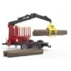 Bruder 2252 Boomstamaanhanger Met Grijper En 4 Boomstammen 1 Bruder 2252 Boomstamaanhanger Met Grijper En 4 Boomstammen -Indoor Speelgoed Winkel bruder boomstamaanhanger met grijper en 4 boomstammen 1