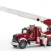 Bruder 2821 Brandweer Ladderwagen Mack-Granite -Indoor Speelgoed Winkel bruder brandweerladderwagen mack granite incl waterpomp