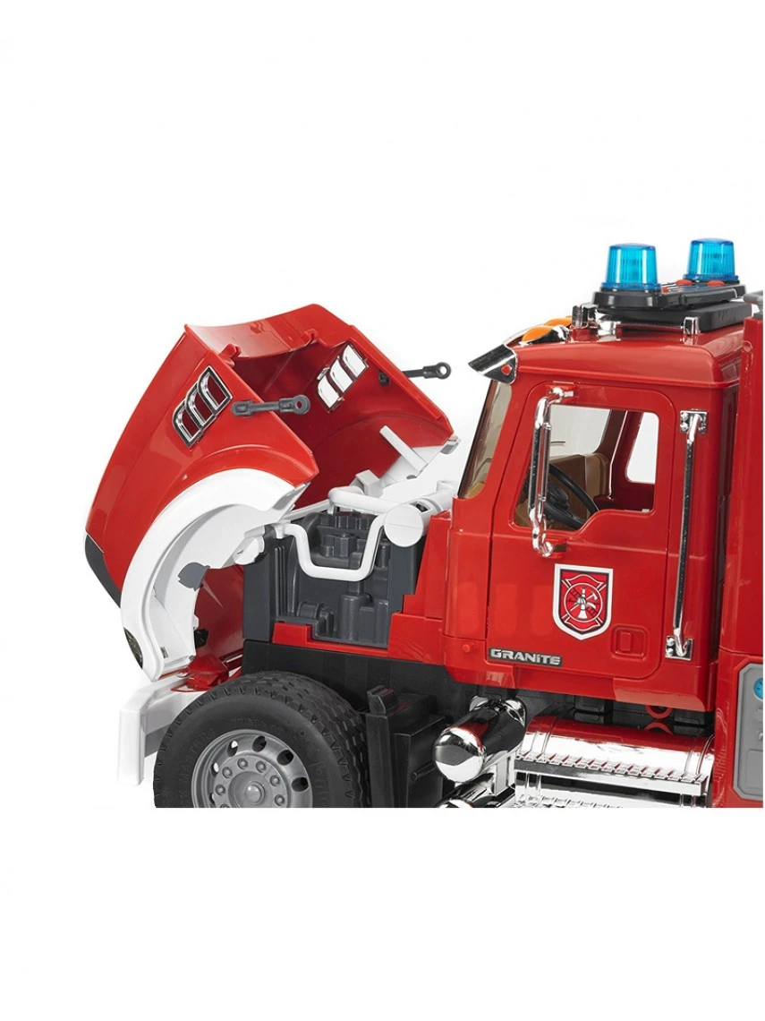 Bruder 2821 Brandweer Ladderwagen Mack-Granite 6 Bruder 2821 Brandweer Ladderwagen Mack-Granite - Afbeelding 4