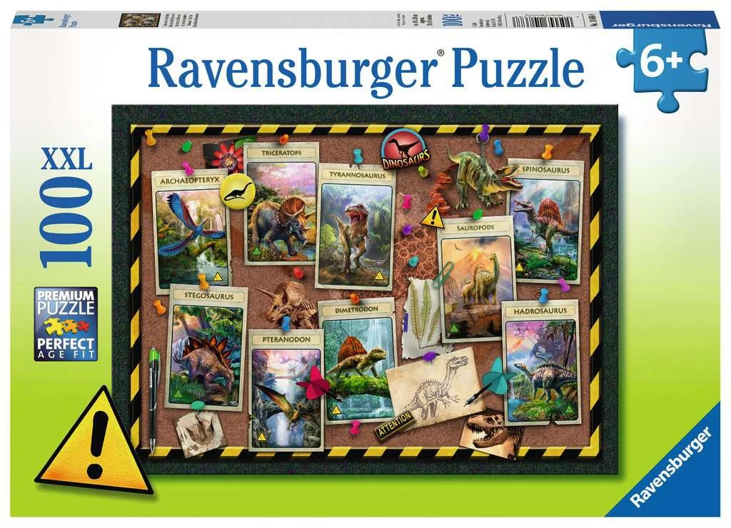 Collectie Dinoauriers Ravensburger 100 Stukjes XXL 3 Collectie Dinoauriers Ravensburger 100 Stukjes XXL