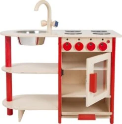 Houten Speelkeuken V.Dijktoys Rood