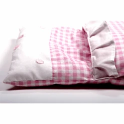 Dekbedje / Poppendekentje Rose Geruit 7 Dekbedje / Poppendekentje Rose Geruit -Indoor Speelgoed Winkel dekje roze geruit