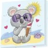 Diamond Dotz Koala Cream 22x22cm. DiamondPainting -Indoor Speelgoed Winkel diamond dotz koala cream 22x22cm