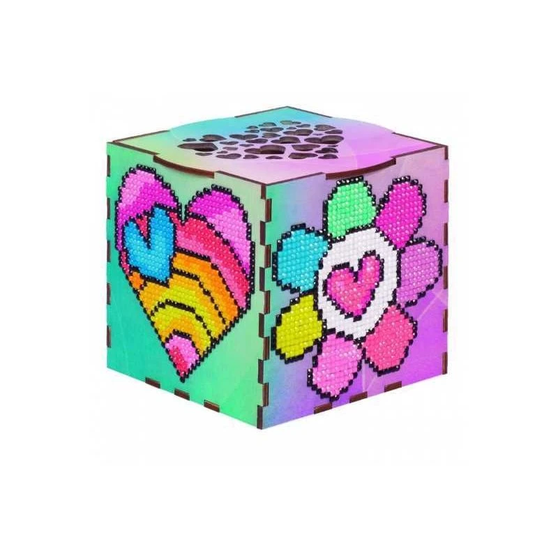 Wizardi Diamond Painting Wooden Box Pink Dreams 3 Wizardi Diamond Painting Wooden Box Pink Dreams