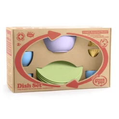 Green Toys Green-Toys Eetservies Plate-and-Cup -Indoor Speelgoed Winkel eetservies schotelset green toys 1