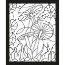 Glas In Lood Kleurboek Natuur 6 Glas In Lood Kleurboek Natuur - Afbeelding 4