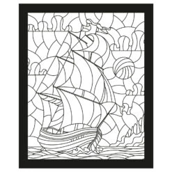 Glas In Lood Kleurboek Reizen -Indoor Speelgoed Winkel glasinlood kleurboek reizen speelactief.nl 0