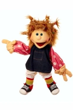 Handpop Ilselottte Keksberg 45 Cm. Living Puppets -Indoor Speelgoed Winkel handpop living puppets w51 ilselotte keksberg 1