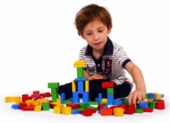 100 Houten Blokken In Kleur Ton -Indoor Speelgoed Winkel houten blokken heros 10151 3