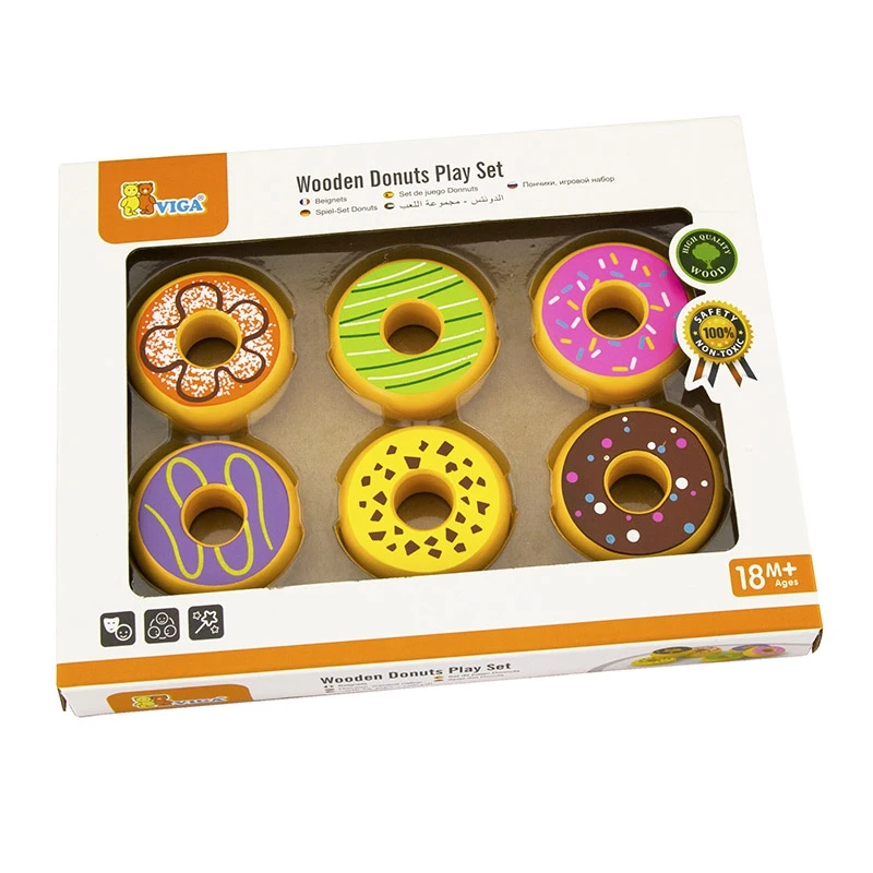Donuts Set 6-delig Vigatoys 5 Donuts Set 6-delig Vigatoys - Afbeelding 3