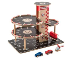 Houten Garage Park & Go -Indoor Speelgoed Winkel houten garage hape e3002 park go garage 2