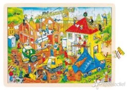 Houten Puzzel Bouwplaats