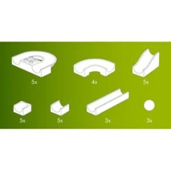 Hubelino Knikkerbaan Baanelementen Aanvulset 30-delig -Indoor Speelgoed Winkel hubelino knikkerbaan 30 delig 420046 2