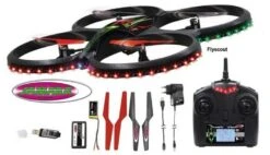 Drone Jamara Flyscout Quadrocopter Compass/LED 8 Drone Jamara Flyscout Quadrocopter Compass/LED -Indoor Speelgoed Winkel jamara flyscout quadrocopter met kompas led camera 2