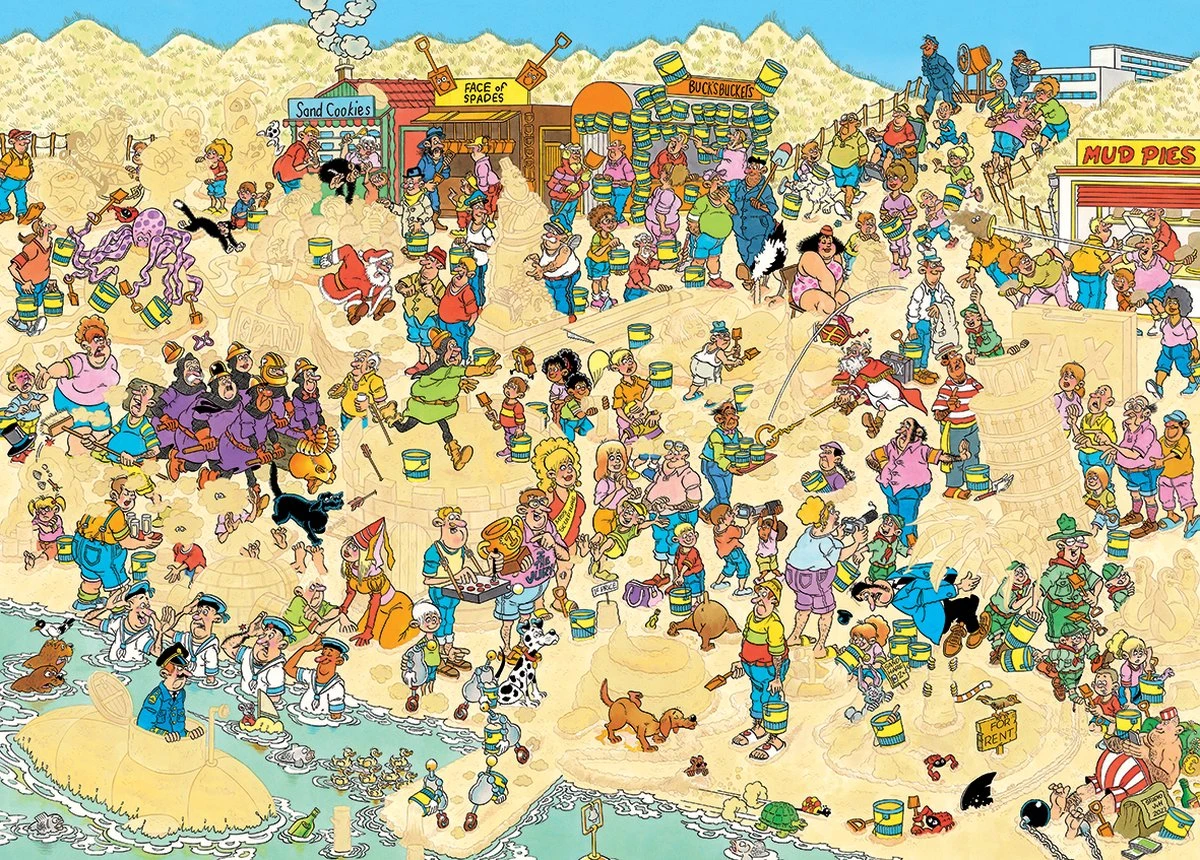 Jumbo 20071 Zandsculpturen Puzzel1000 Stukjes 4 Jumbo 20071 Zandsculpturen Puzzel1000 Stukjes - Afbeelding 2