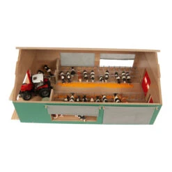 Kidsglobe Loopstal Koeienstal Met Windbreekgaas 1:32 -Indoor Speelgoed Winkel kids globe koeienstal met windbreekgaas 610250 8713219426128 schaal 32 kidsglobe 2