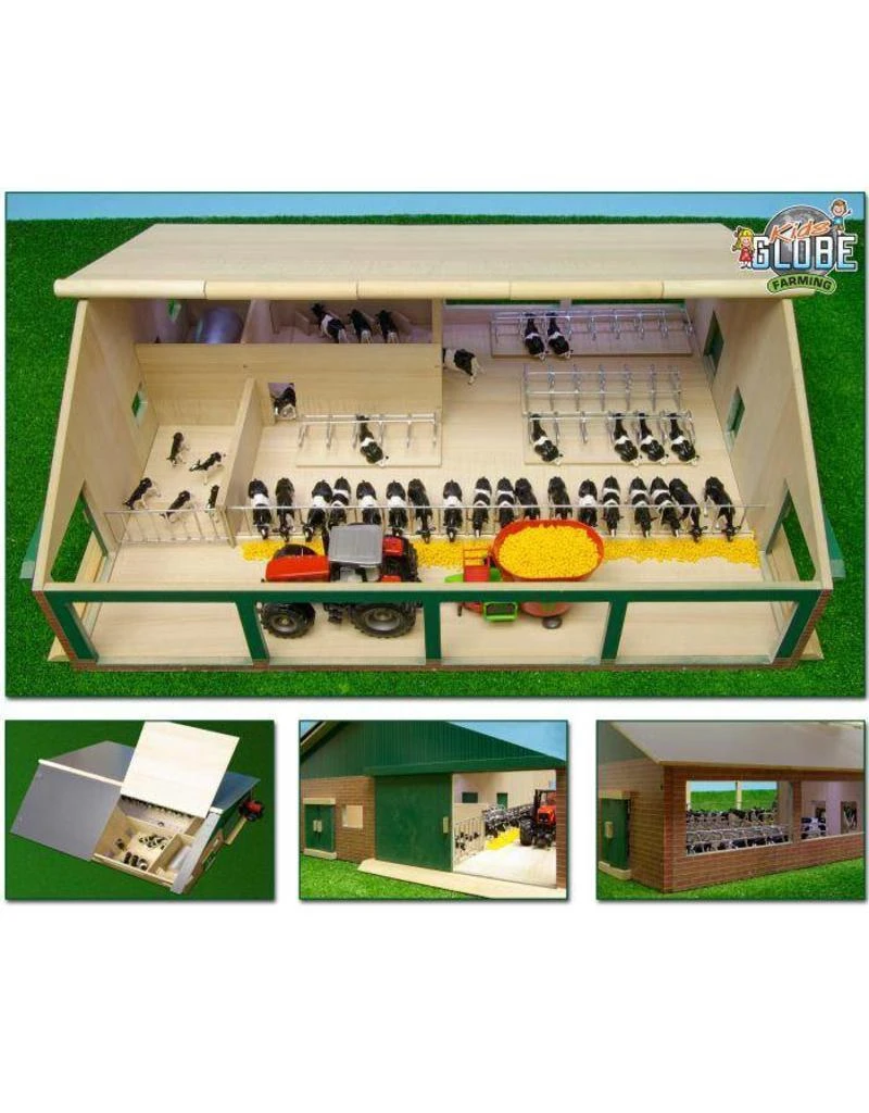 Kids-Globe Koeienstal Ligboxenstal Met Melkunit 1 : 32 5 Kids-Globe Koeienstal Ligboxenstal Met Melkunit 1 : 32 - Afbeelding 3