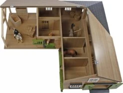 Kidsglobe Paardenstal Met 4 Boxen En Berging Bruin/groen 11 Kidsglobe Paardenstal Met 4 Boxen En Berging Bruin/groen -Indoor Speelgoed Winkel kidsglobe hoek paardenstal 4 paardenboxen bruingroen met berging 2